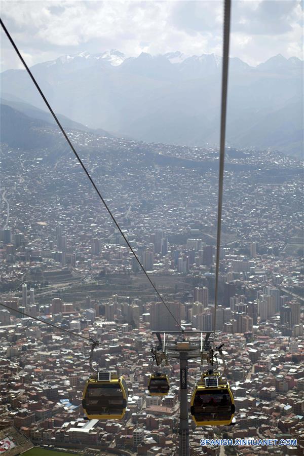 (3)BOLIVIA-LA PAZ-INDUSTRIA-TELEFERICO-SERIE