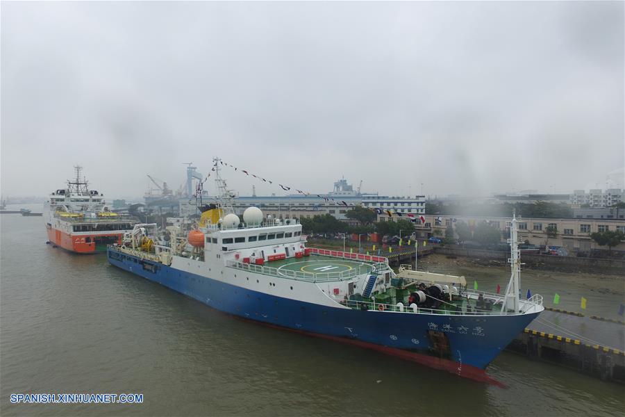 El buque de investigación chino Ocean No.6 finalizó hoy martes los 219 días de exploración científica en aguas profundas en la región occidental del Océano Pacífico y regresó a la ciudad de Dongguan de la provincia meridional de Guangdong.