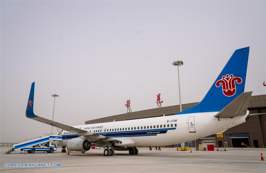 La región autónoma uygur de Xinjiang, en el noroeste de China, inauguró hoy su aeropuerto número 20, el Aeropuerto Ruoqiang Loulan.