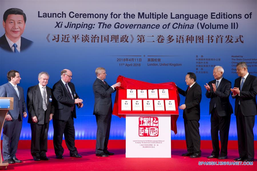(2)REINO UNIDO-LONDRES-XI JINPING-LIBRO-LANZAMIENTO