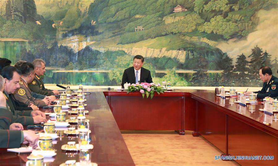 CHINA-BEIJING-XI JINPING-SCO-DEFENSE-MEETING (CN)