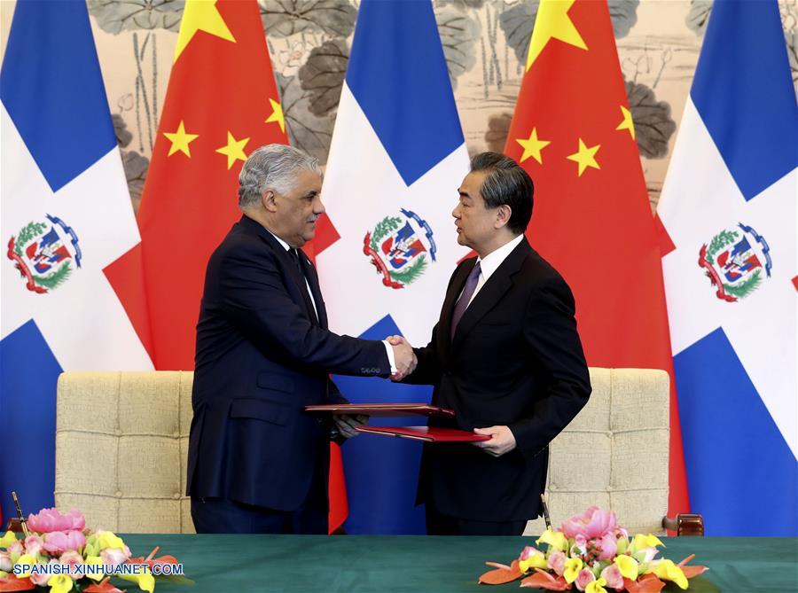 (2)CHINA-BEIJING-REPUBLICA DOMINICANA-RELACIONES DIPLOMATICAS