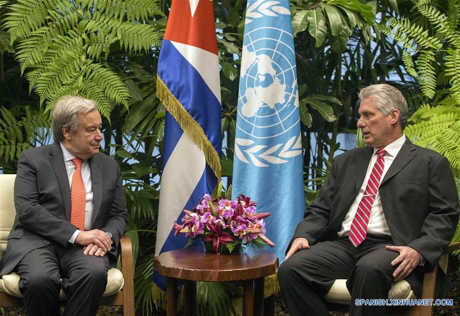 (2)CUBA-HABANA-ONU-VISITA