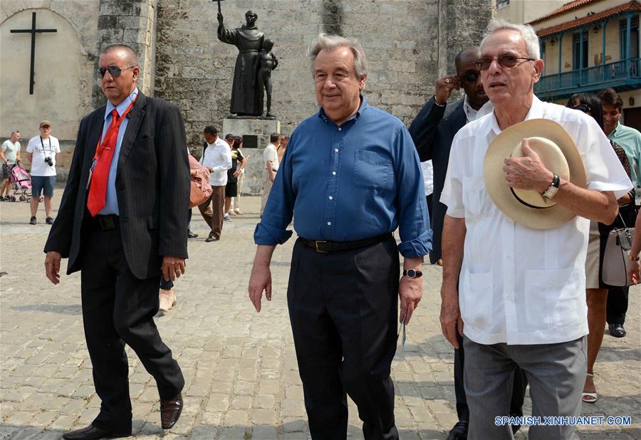 (5)CUBA-HABANA-ONU-VISITA