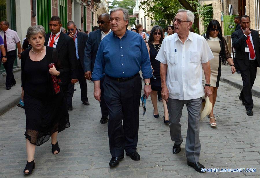 (6)CUBA-HABANA-ONU-VISITA