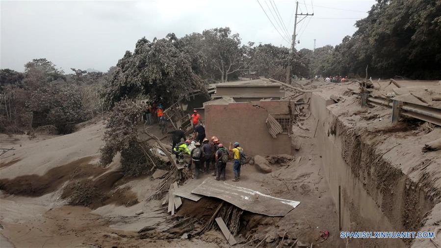 (4)GUATEMALA-CHIMALTENANGO-VOLCAN-ERUPCION