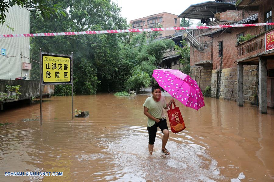 CHINA-SICHUAN-INUNDACION