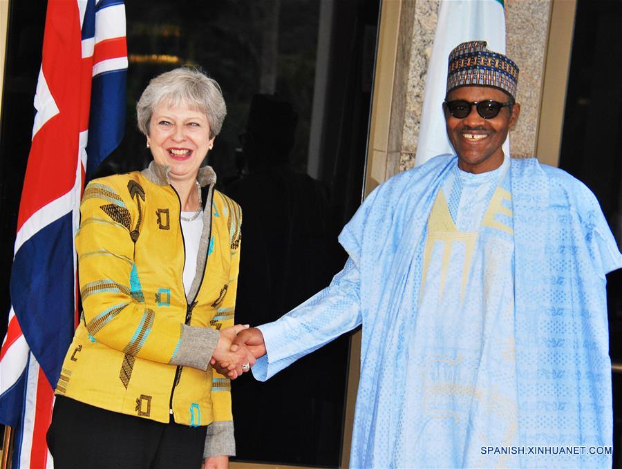 NIGERIA-ABUYA-REINO UNIDO-THERESA MAY-VISITA