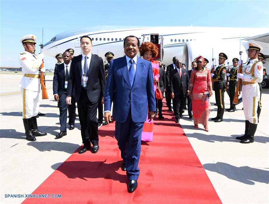 CHINA-BEIJING-CAMERUN-PRESIDENTE-LLEGADA