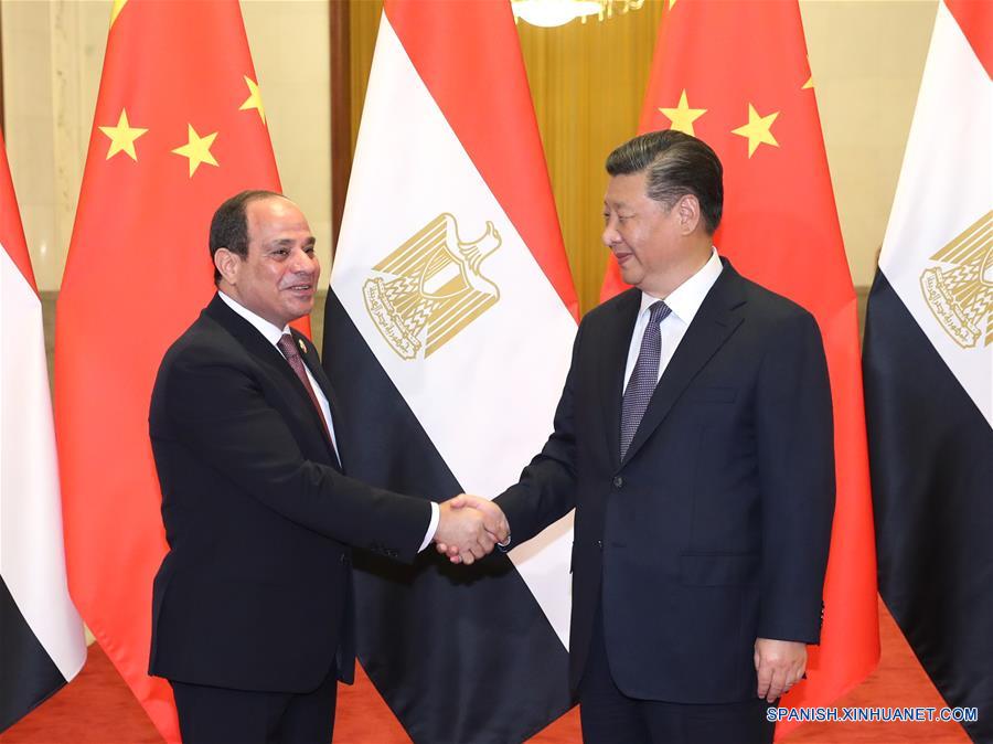 CHINA-BEIJING-XI JINPING-PRESIDENTE DE EGIPTO-REUNION