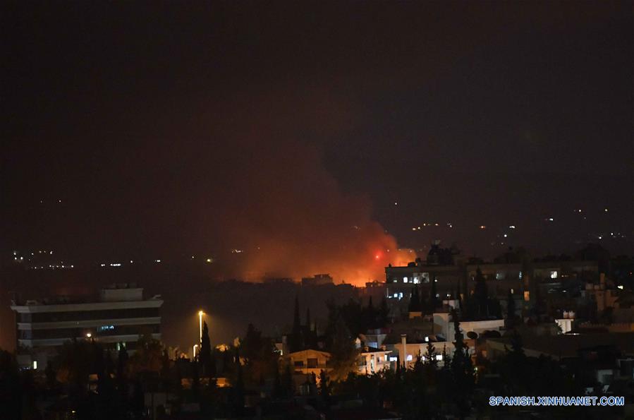 SIRIA-DAMASCO-BASE AEREA-EXPLOSION