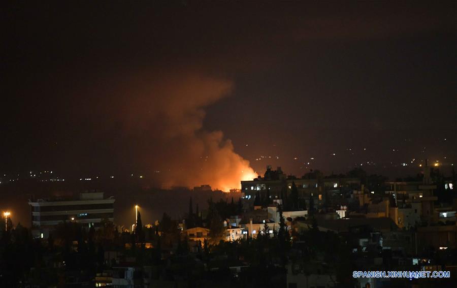 SIRIA-DAMASCO-BASE AEREA-EXPLOSION