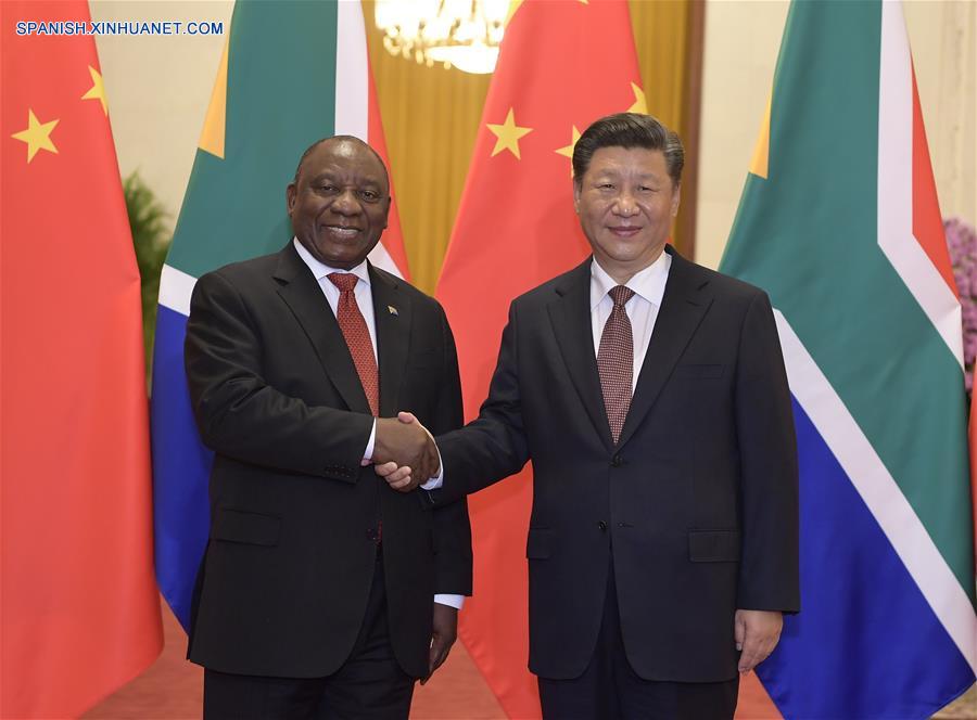 CHINA-BEIJING-XI JINPING-PRESIDENTE DE SUDAFRICA-CONVERSACIONES