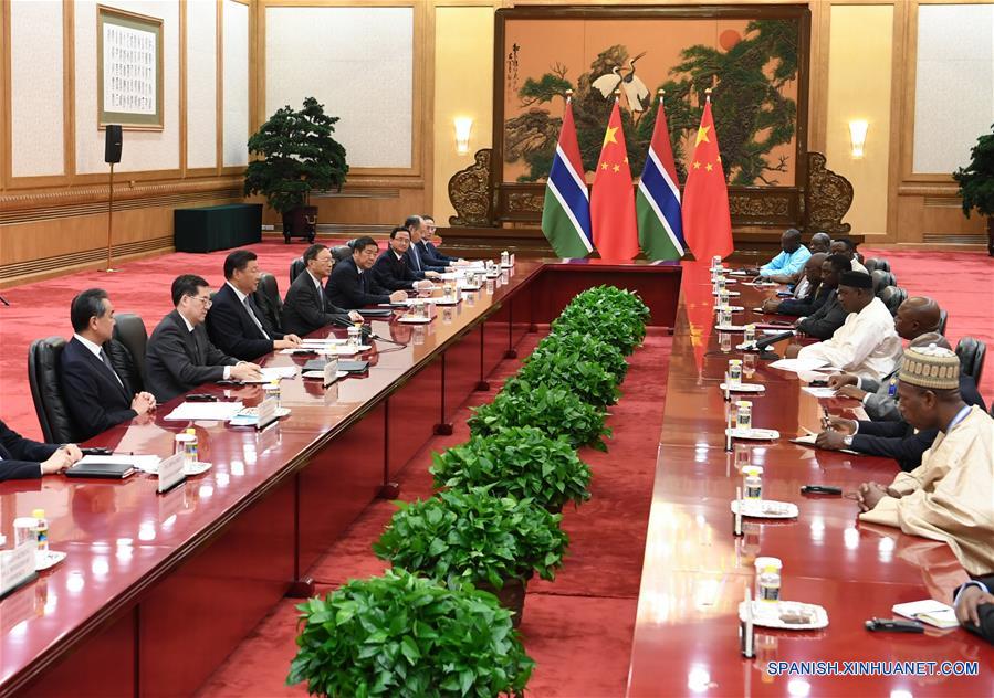 CHINA-BEIJING-XI JINPING-GAMBIA-PRESIDENT-MEETING (CN)