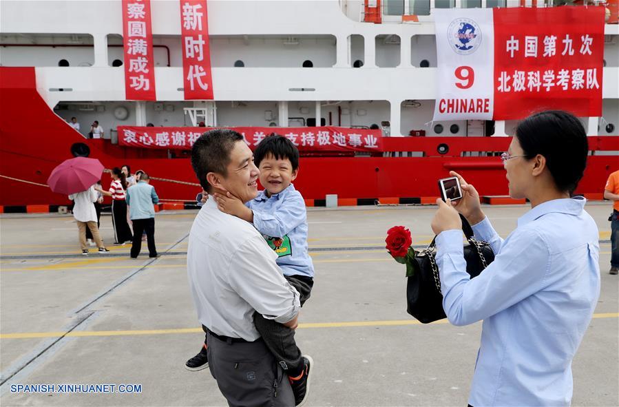 CHINA-SHANGHAI-XUELONG-EXPEDICION ARTICA-REGRESO
