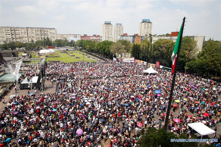 MEXICO-CIUDAD DE MEXICO-LOPEZ OBRADOR-GIRA DE AGRADECIMIENTO