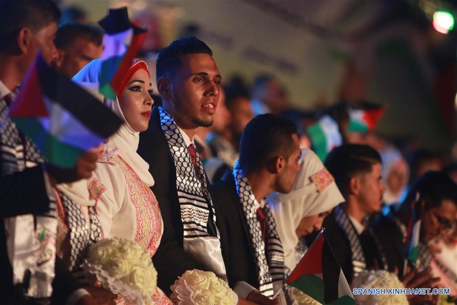 MEDIO ORIENTE-GAZA-BODA MASIVA
