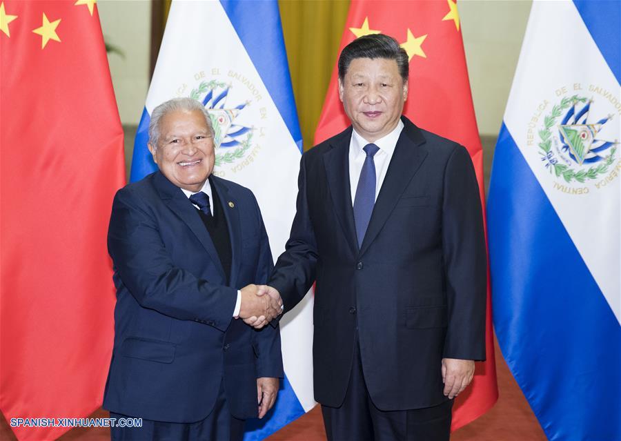 CHINA-BEIJING-XI JINPING-PRESIDENTE DE EL SALVADOR-CONVERSACIONES