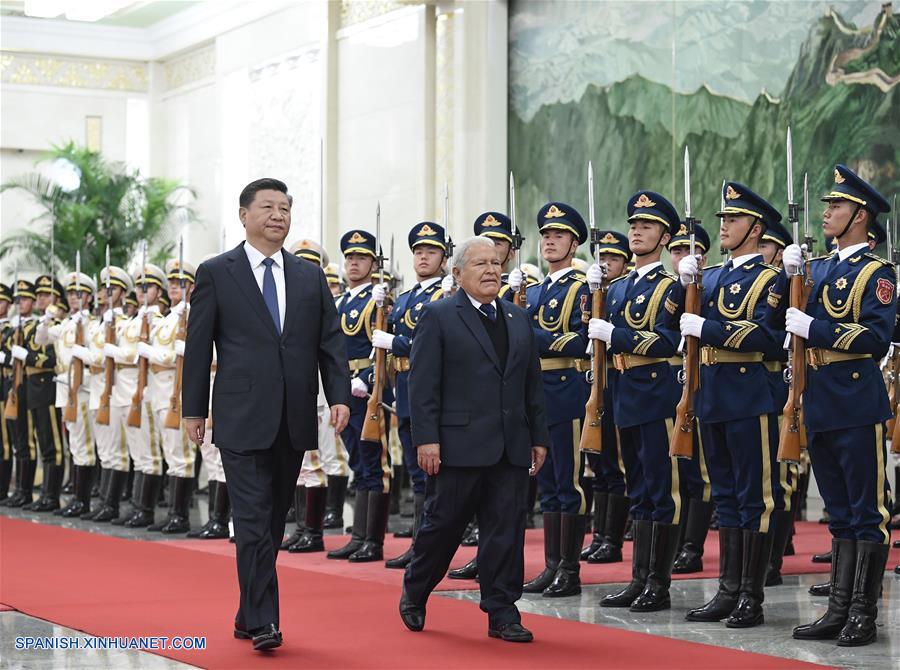 CHINA-BEIJING-XI JINPING-PRESIDENTE DE EL SALVADOR-CONVERSACIONES