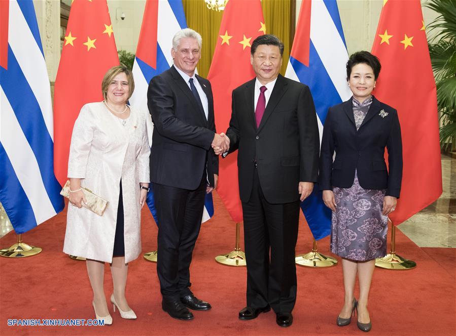 CHINA-BEIJING-XI JINPING-PRESIDENTE CUBANO-CONVERSACIONES