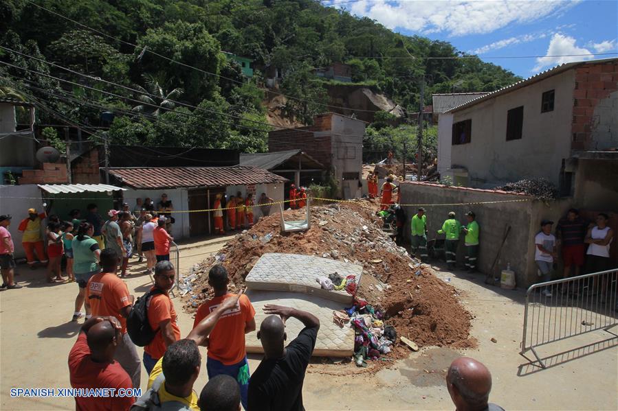 BRASIL-RIO DE JANEIRO-DESLIZAMIENTO DE TIERRA