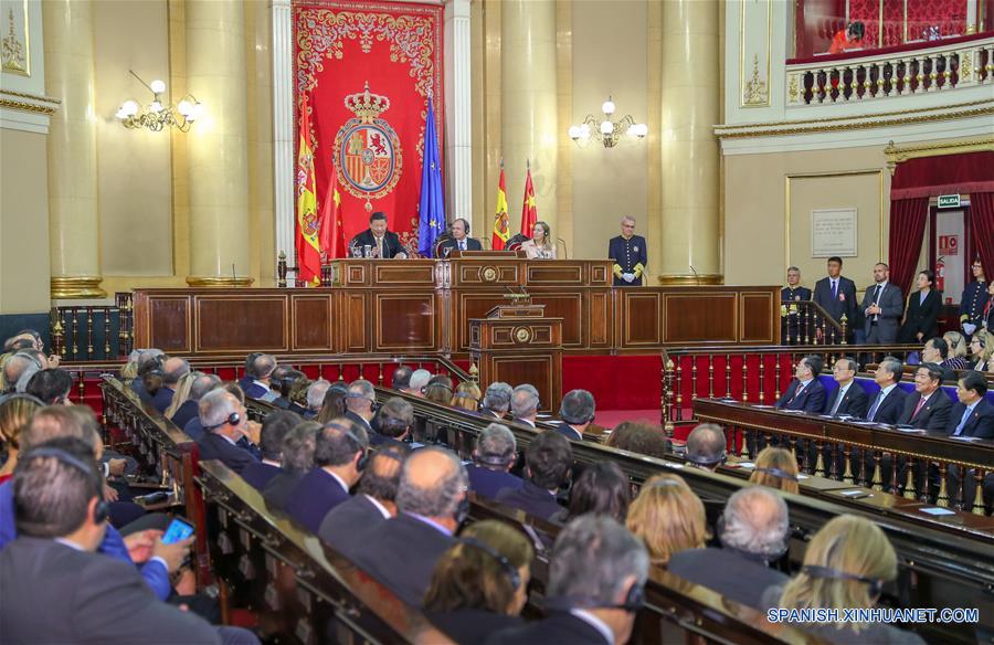 ESPAÑA-MADRID-XI JINPING-PARLAMENTO-DISCURSO