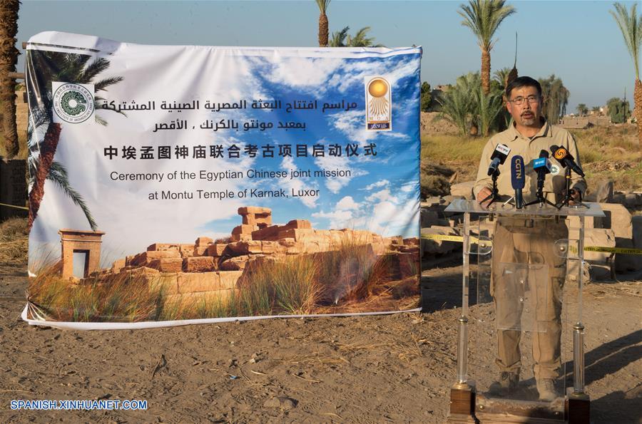 EGIPTO-LUXOR-TEMPLO DE MONTU-CHINA-ARQUEOLOGIA-EXCAVACION-MISION CONJUNTA