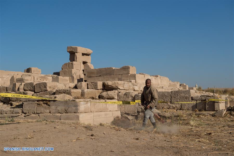 EGIPTO-LUXOR-TEMPLO DE MONTU-CHINA-ARQUEOLOGIA-EXCAVACION-MISION CONJUNTA