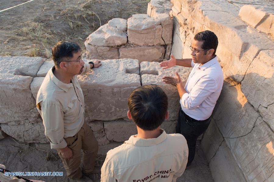 EGIPTO-LUXOR-TEMPLO DE MONTU-CHINA-ARQUEOLOGIA-EXCAVACION-MISION CONJUNTA