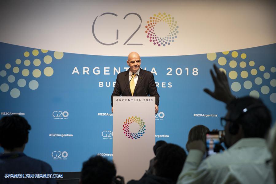 ARGENTINA-BUENOS AIRES-G20-FIFA-INFANTINO-CONFERENCIA DE PRENSA