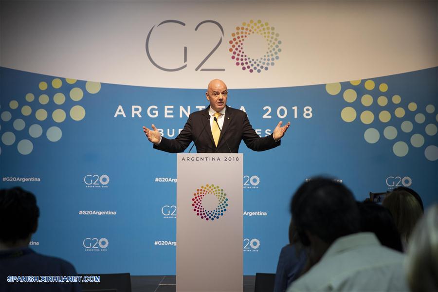ARGENTINA-BUENOS AIRES-G20-FIFA-INFANTINO-CONFERENCIA DE PRENSA 