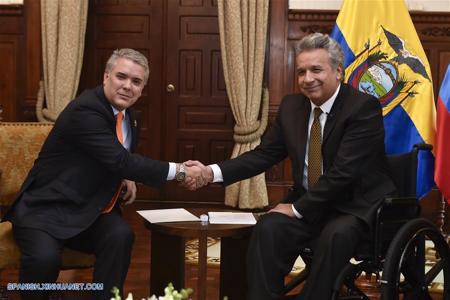 ECUADOR-QUITO-COLOMBIA-PRESIDENTE-VISITA