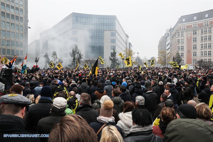 BELGICA-BRUSELAS-PROTESTA