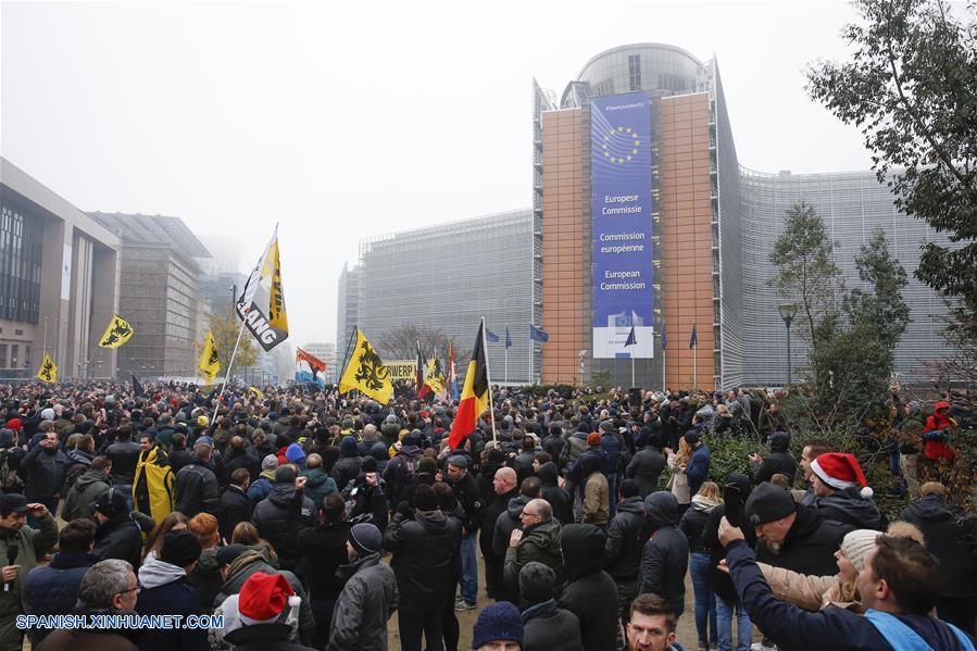 BELGICA-BRUSELAS-PROTESTA