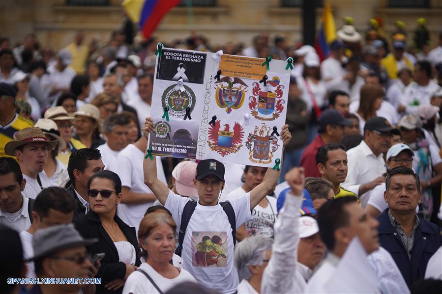 COLOMBIA-BOGOTA-EXPLOSION-MARCHA