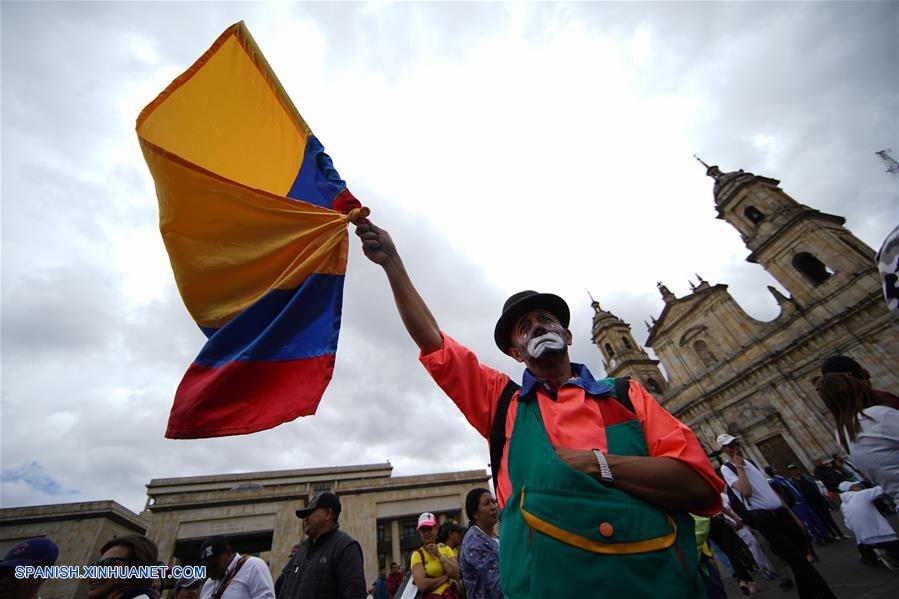 COLOMBIA-BOGOTA-EXPLOSION-MARCHA