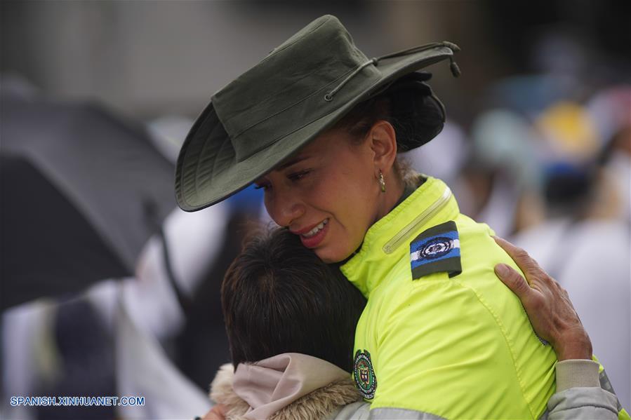 COLOMBIA-BOGOTA-EXPLOSION-MARCHA