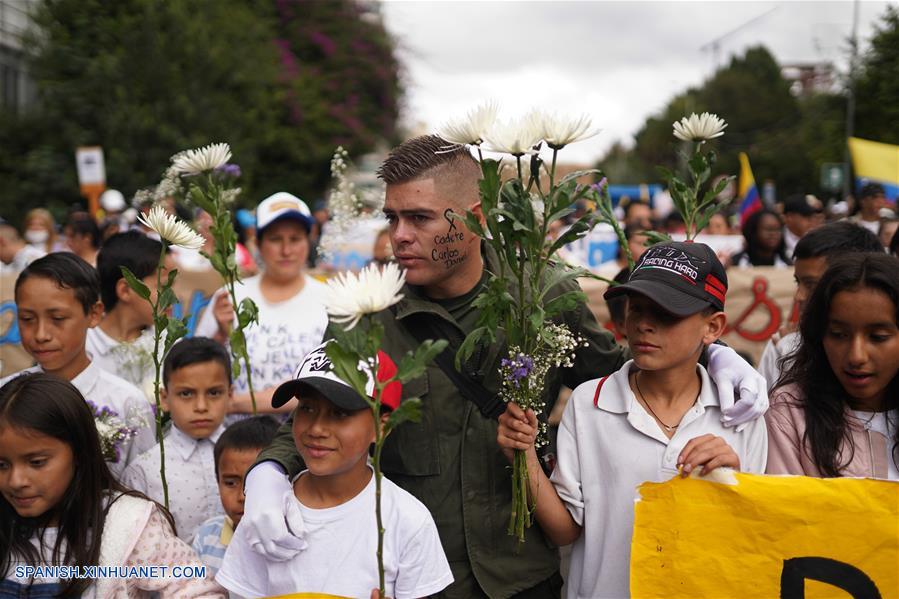 COLOMBIA-BOGOTA-EXPLOSION-MARCHA