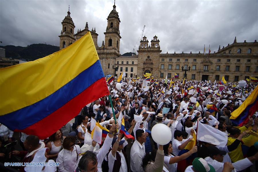 COLOMBIA-BOGOTA-EXPLOSION-MARCHA