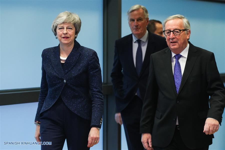 BELGICA-BRUSELAS-UE-REINO UNIDO-JUNCKER-THERESA MAY