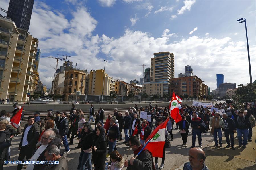 LIBANO-BEIRUT-NUEVO GOBIERNO-PROTESTA