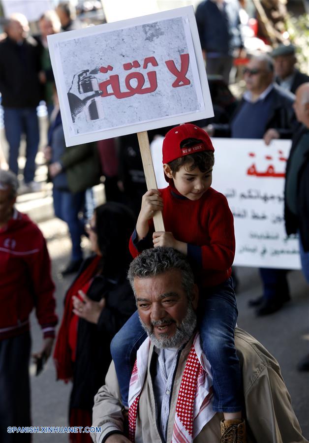LIBANO-BEIRUT-NUEVO GOBIERNO-PROTESTA