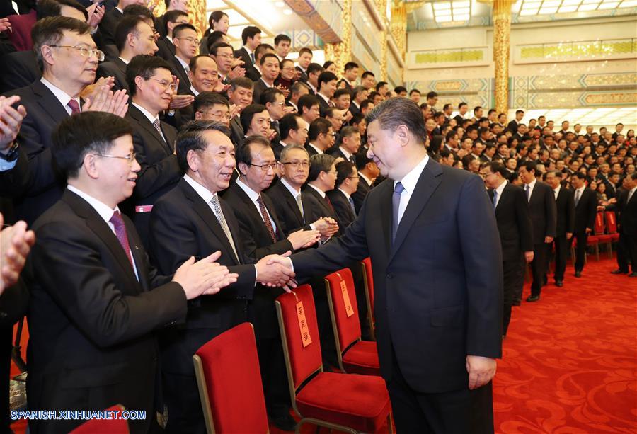 CHINA-BEIJING-XI JINPING-MISION CHANG'E-4-REPRESENTANTES-REUNION