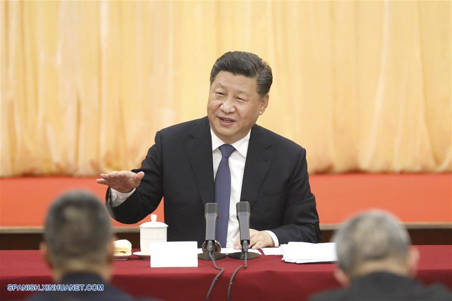 (DOS SESIONES) CHINA-BEIJING-XI JINPING-CCPPCH-PANEL DE DELIBERACION CONJUNTO