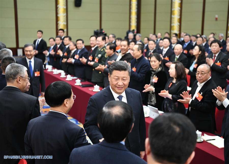 (DOS SESIONES) CHINA-BEIJING-XI JINPING-CCPPCH-PANEL DE DELIBERACION CONJUNTO