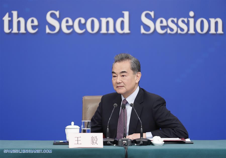 (DOS SESIONES)CHINA-BEIJING-APN-CONFERENCIA DE PRENSA-WANG YI 