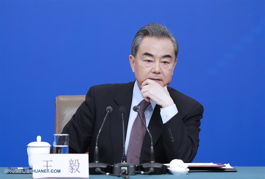(DOS SESIONES)CHINA-BEIJING-APN-CONFERENCIA DE PRENSA-WANG YI 