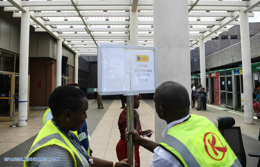 KENIA-NAIROBI-ETHIOPIAN AIRLINES-AVION-ACCIDENTE