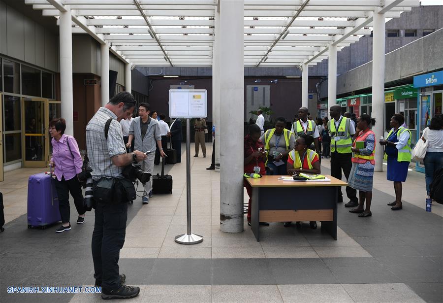 KENIA-NAIROBI-ETHIOPIAN AIRLINES-AVION-ACCIDENTE