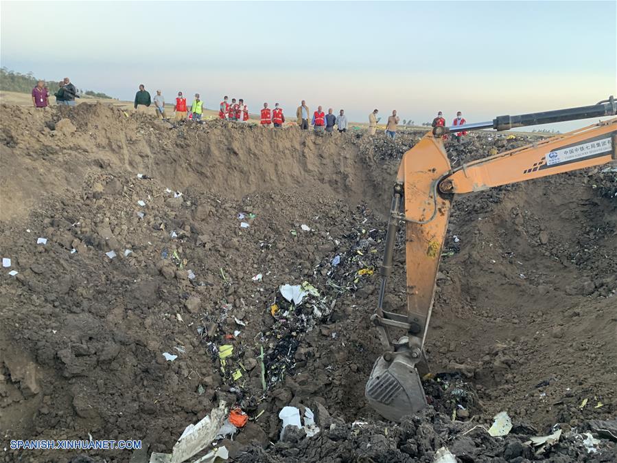 ETIOPIA-ADDIS ABEBA-AVION-ACCIDENTE